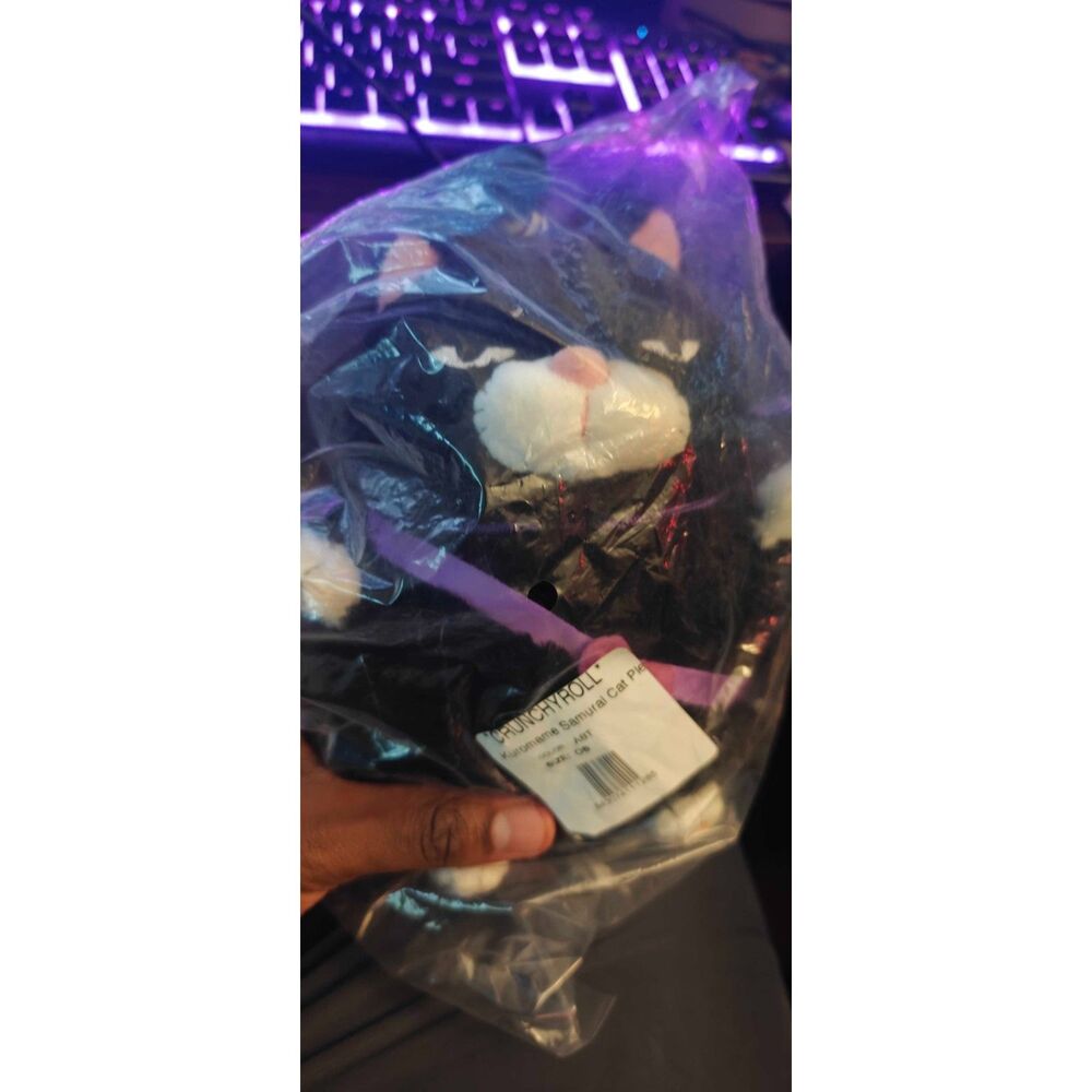 Amuse Kuromame Samurai Cat Plush